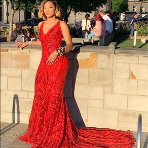 Luxury Red Gown